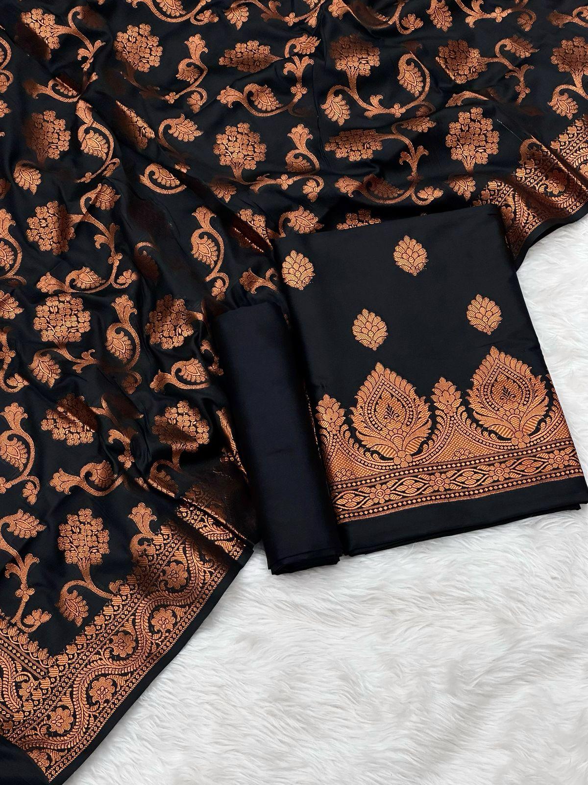 Banarasi silk suit by banarasi store