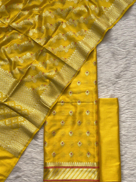 Handloom pure chiniya silk by banarasi store