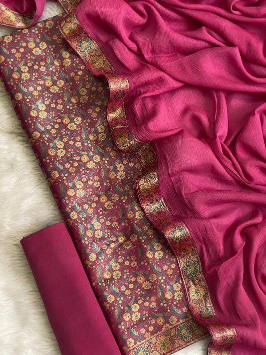 Banarasi brocade suit by banarasi store