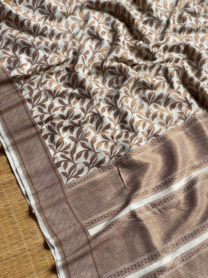 Handloom moonga silk by banarasi store