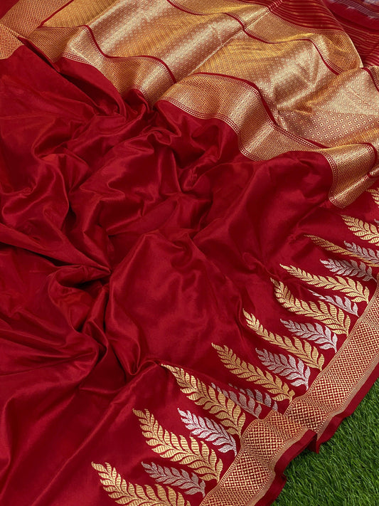 Handwoven katan saree by banarasi store